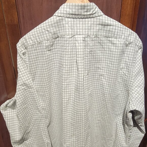 Polo Ralph Lauren XL Tan Classic Fit Plaid Oxford Long Sleeve Workshirt - Picture 3 of 3